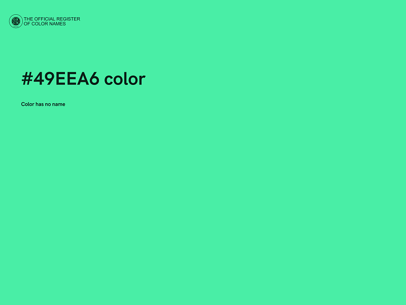 #49EEA6 color image