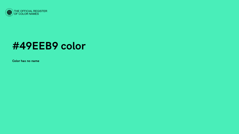 #49EEB9 color image