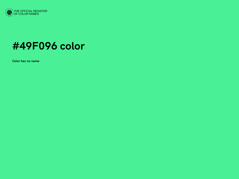 #49F096 color image