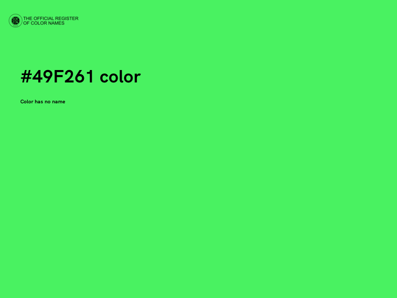 #49F261 color image