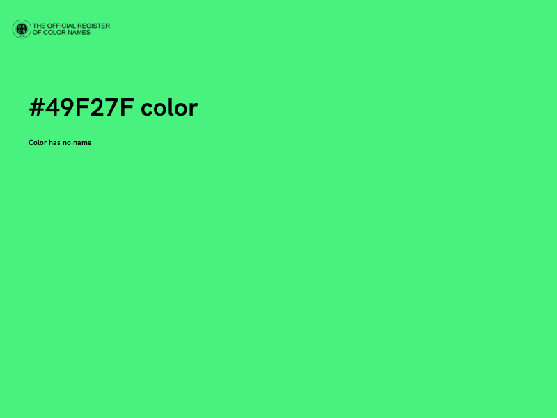 #49F27F color image