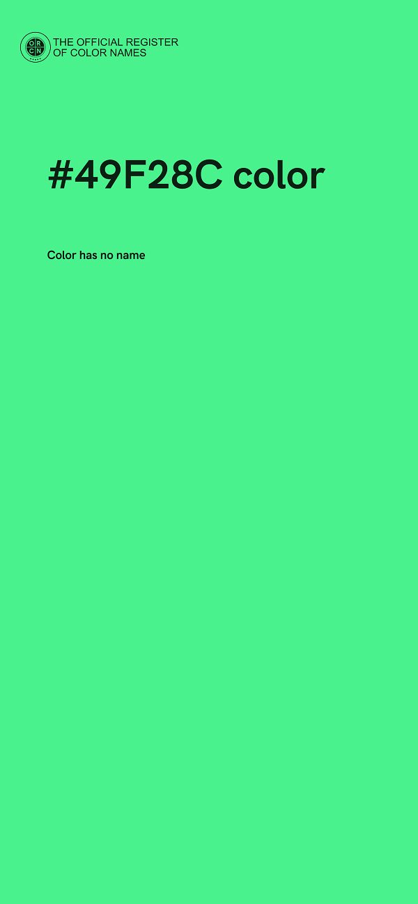 #49F28C color image
