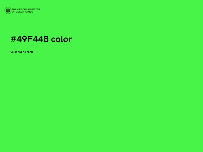 #49F448 color image