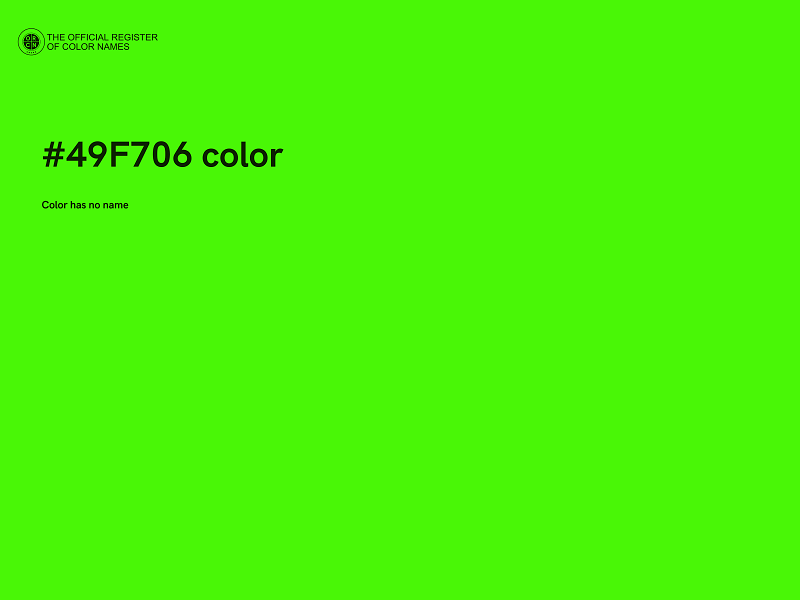 #49F706 color image