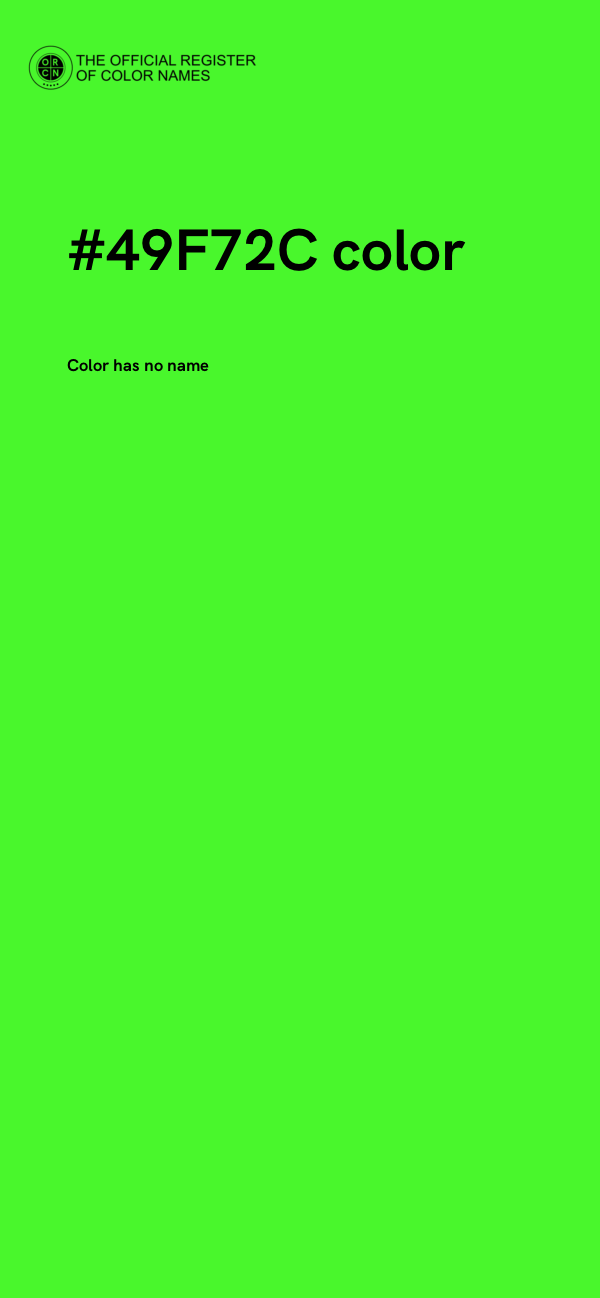 #49F72C color image