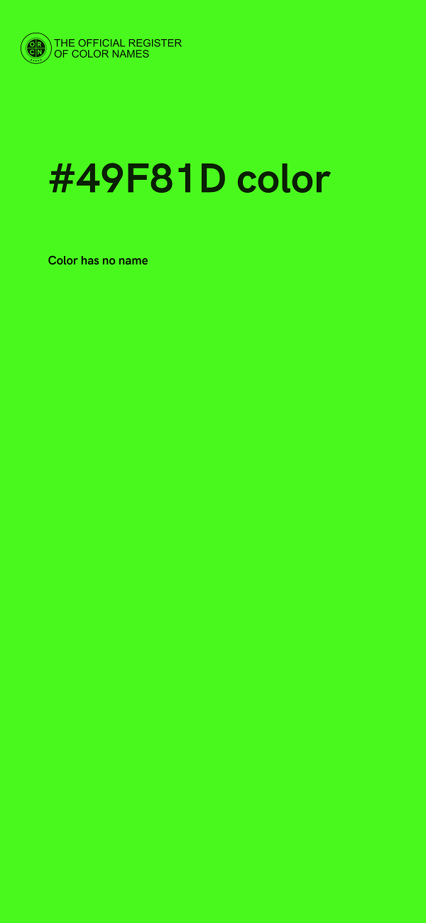 #49F81D color image