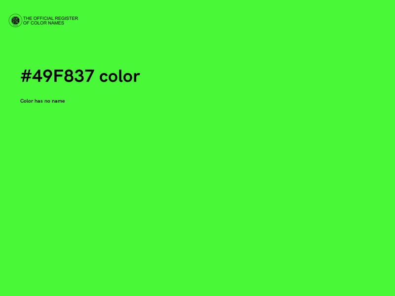 #49F837 color image