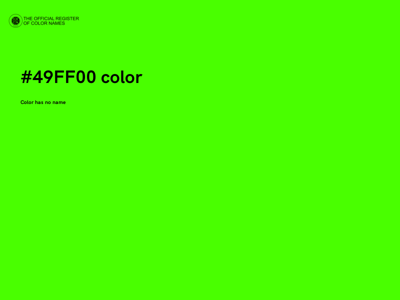 #49FF00 color image