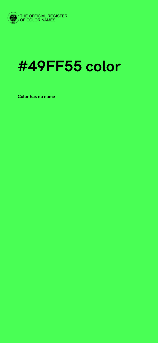 #49FF55 color image