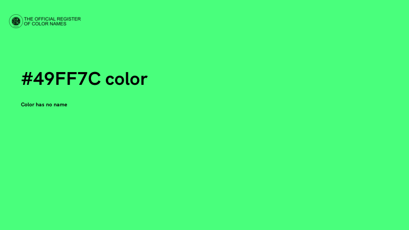#49FF7C color image