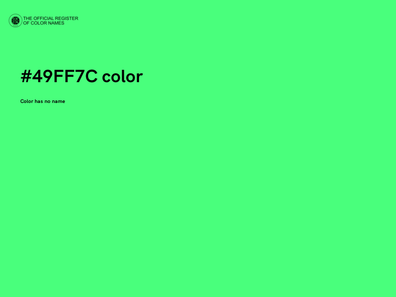 #49FF7C color image
