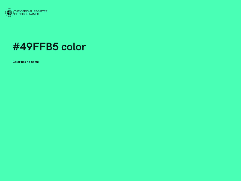#49FFB5 color image