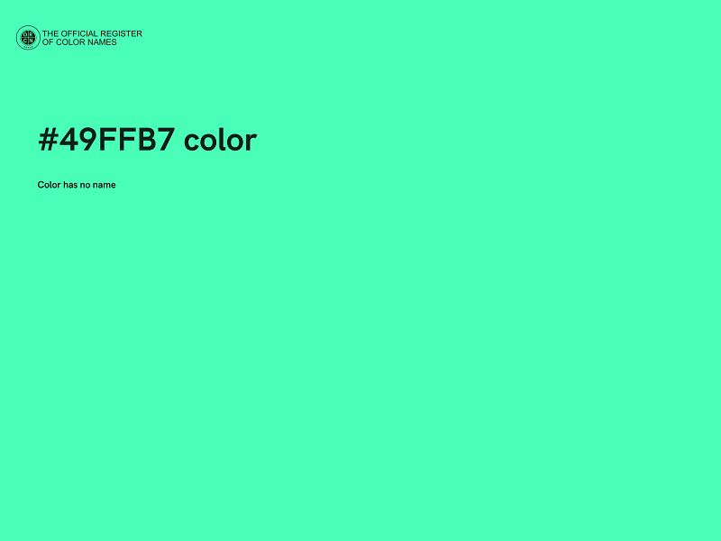 #49FFB7 color image