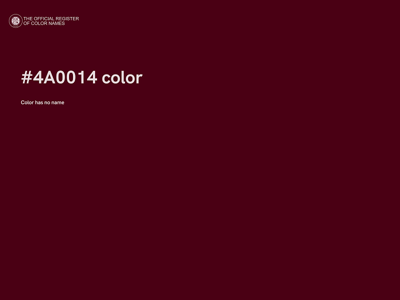 #4A0014 color image