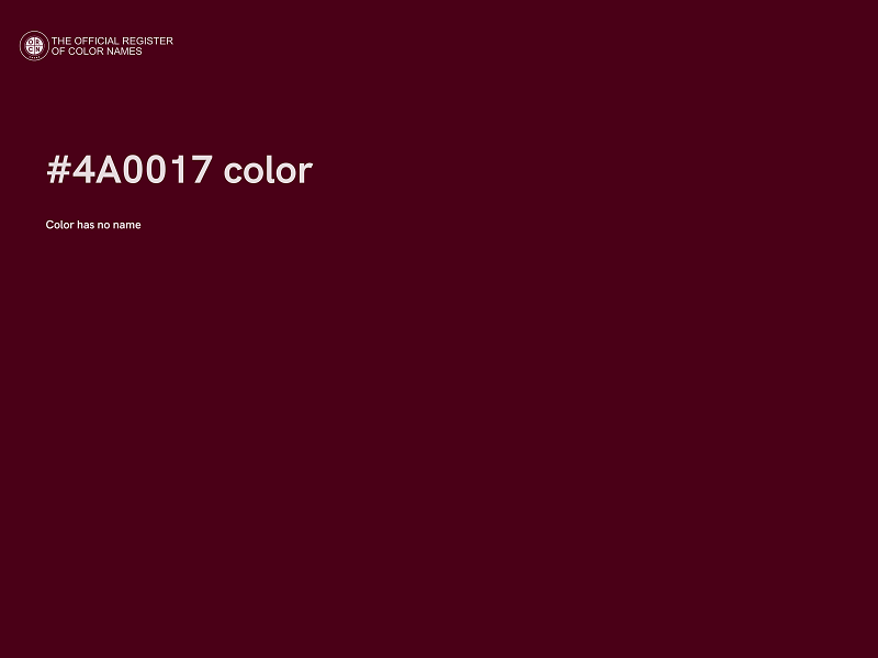 #4A0017 color image