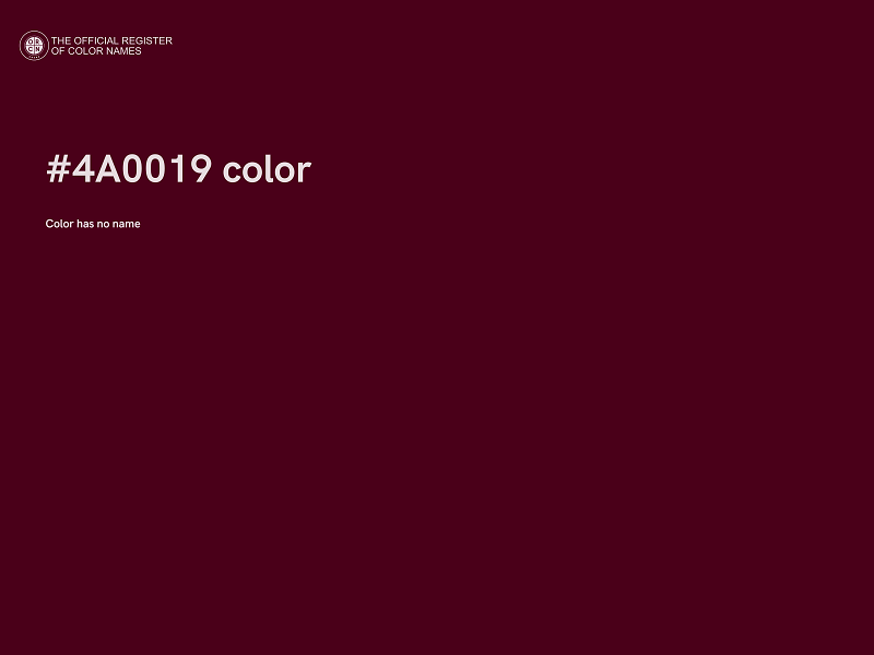 #4A0019 color image