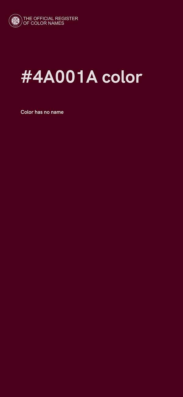 #4A001A color image