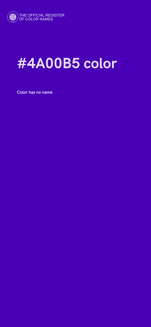 #4A00B5 color image