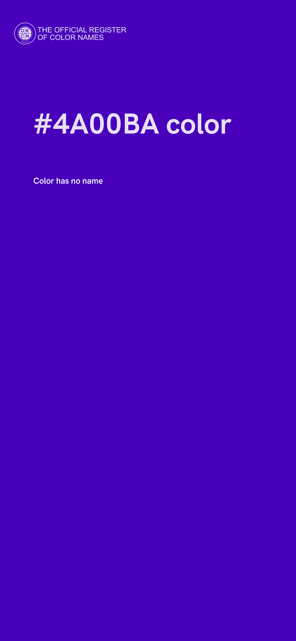 #4A00BA color image
