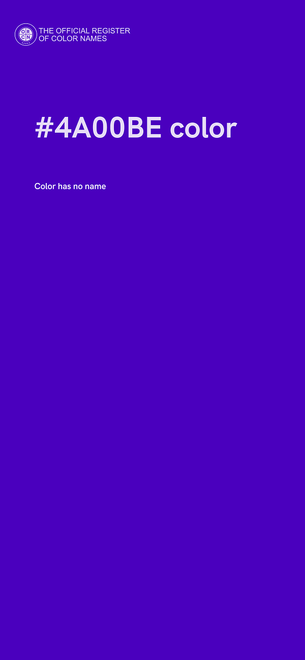 #4A00BE color image