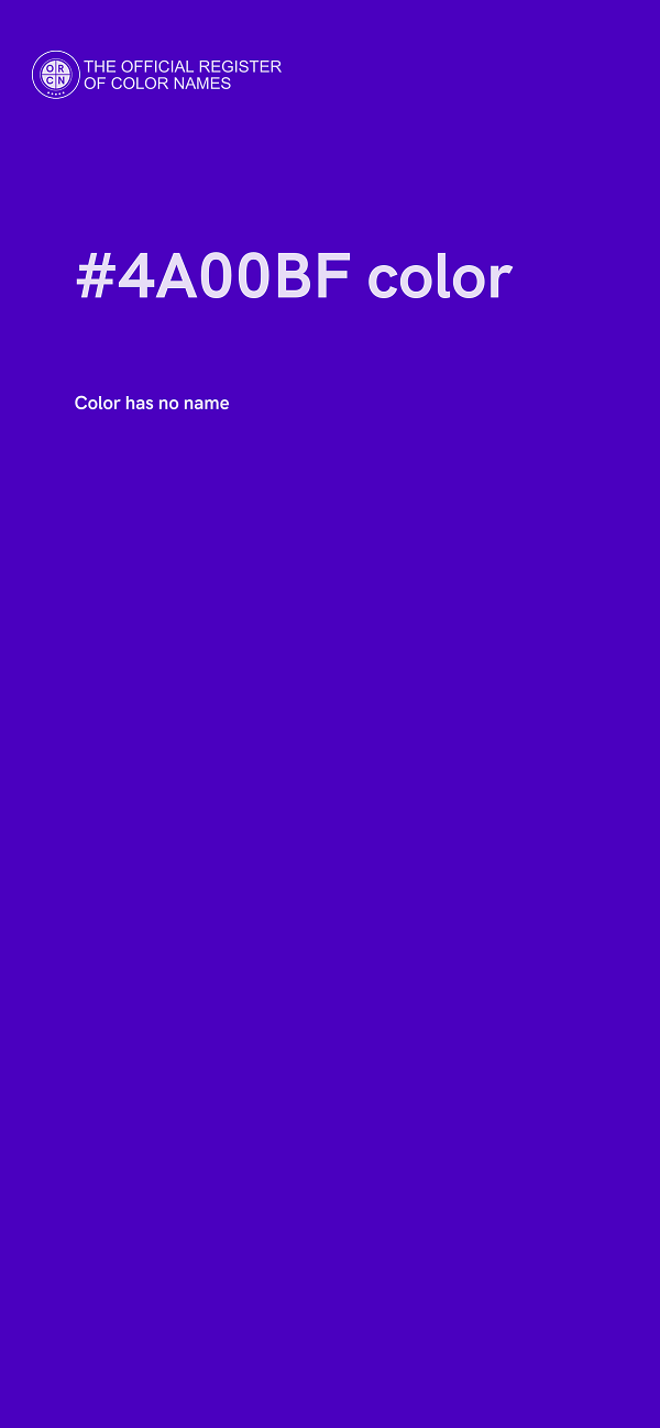 #4A00BF color image