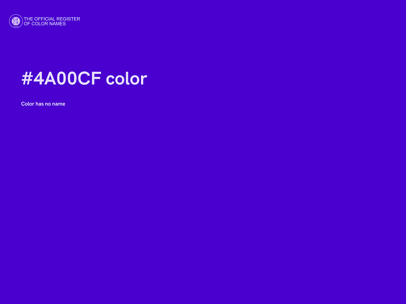 #4A00CF color image