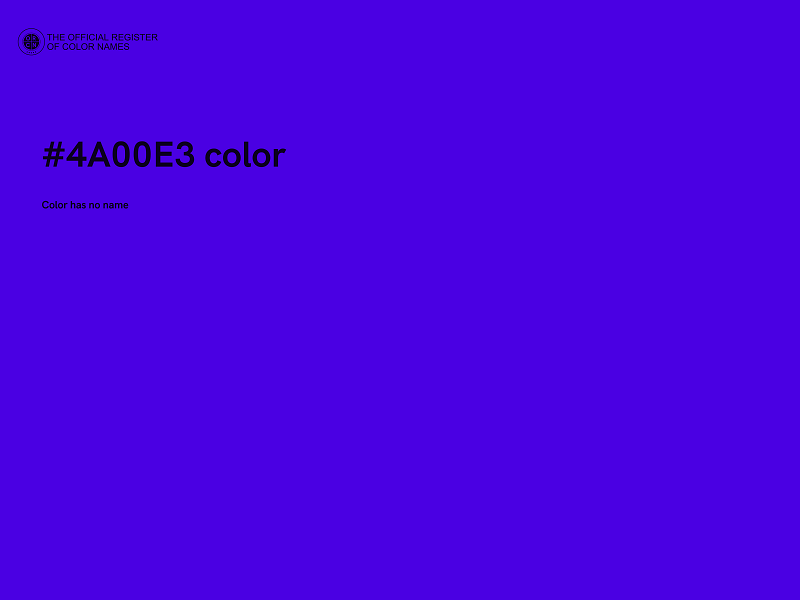 #4A00E3 color image