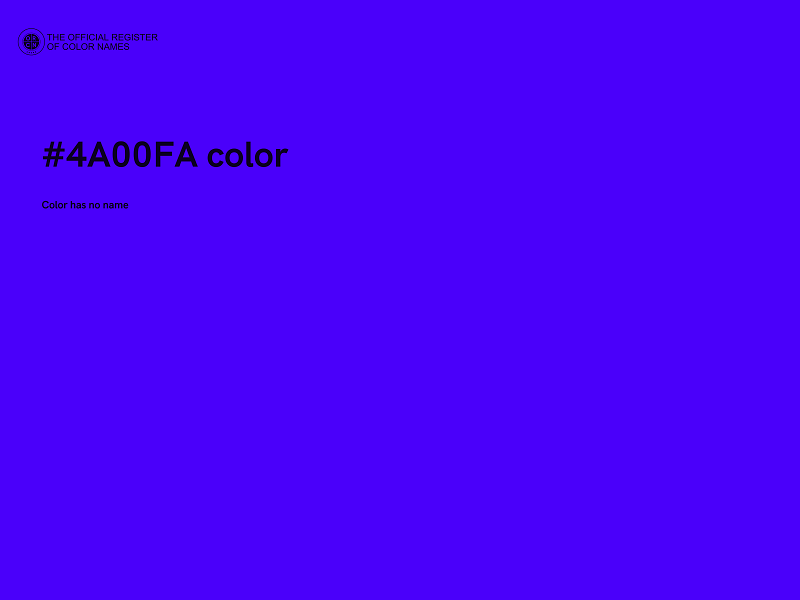 #4A00FA color image