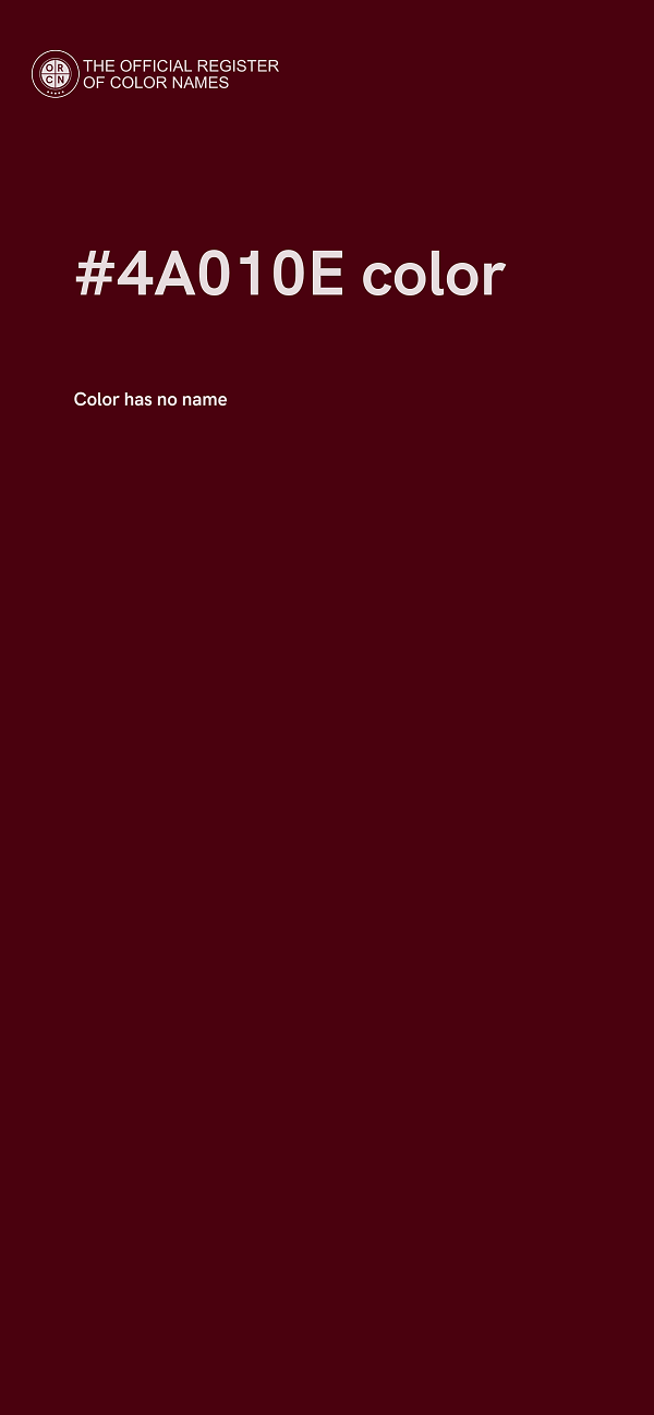 #4A010E color image
