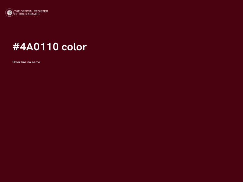 #4A0110 color image