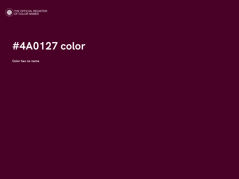 #4A0127 color image