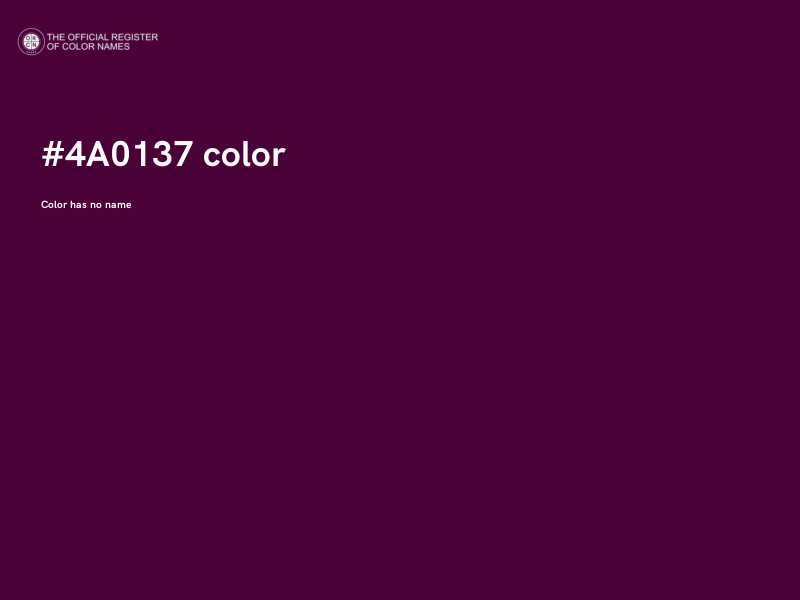 #4A0137 color image