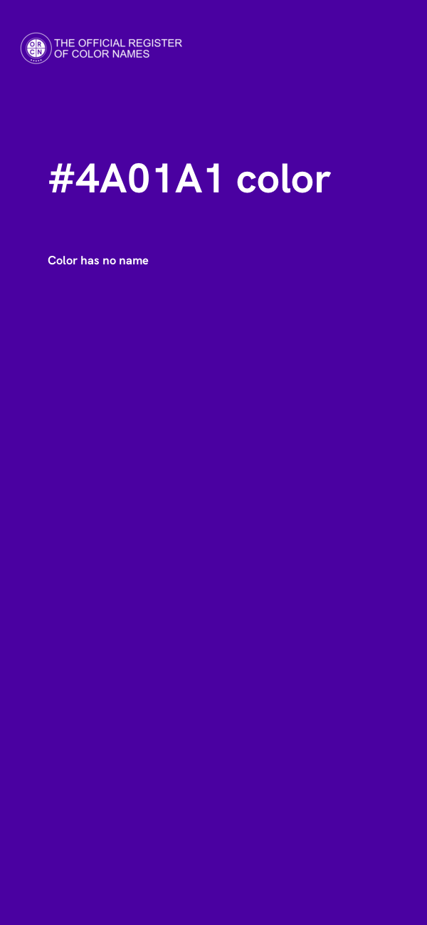 #4A01A1 color image
