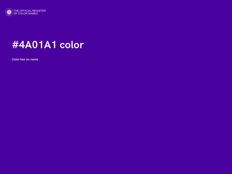 #4A01A1 color image