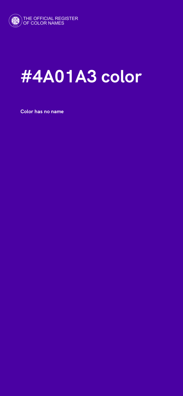 #4A01A3 color image