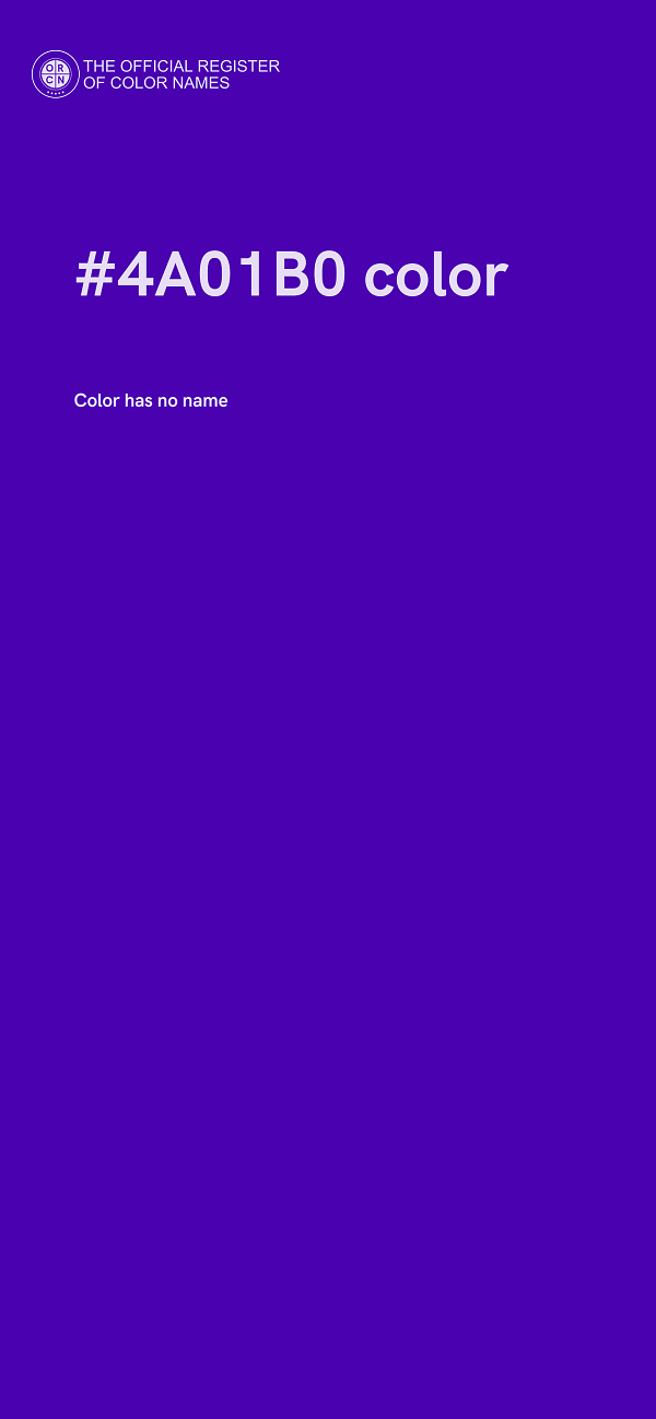 #4A01B0 color image