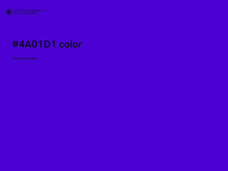 #4A01D1 color image