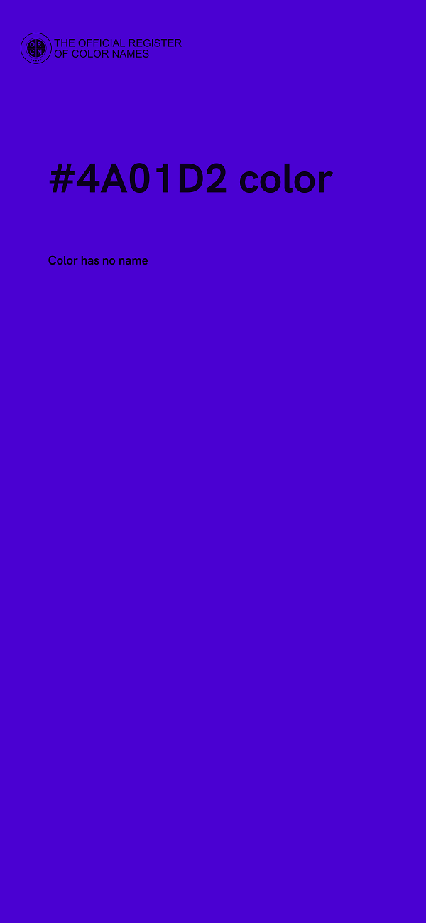 #4A01D2 color image