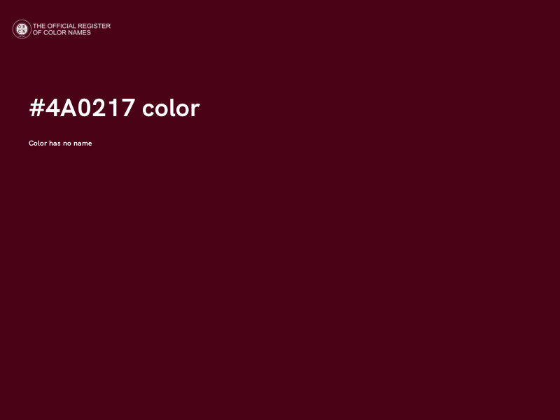 #4A0217 color image