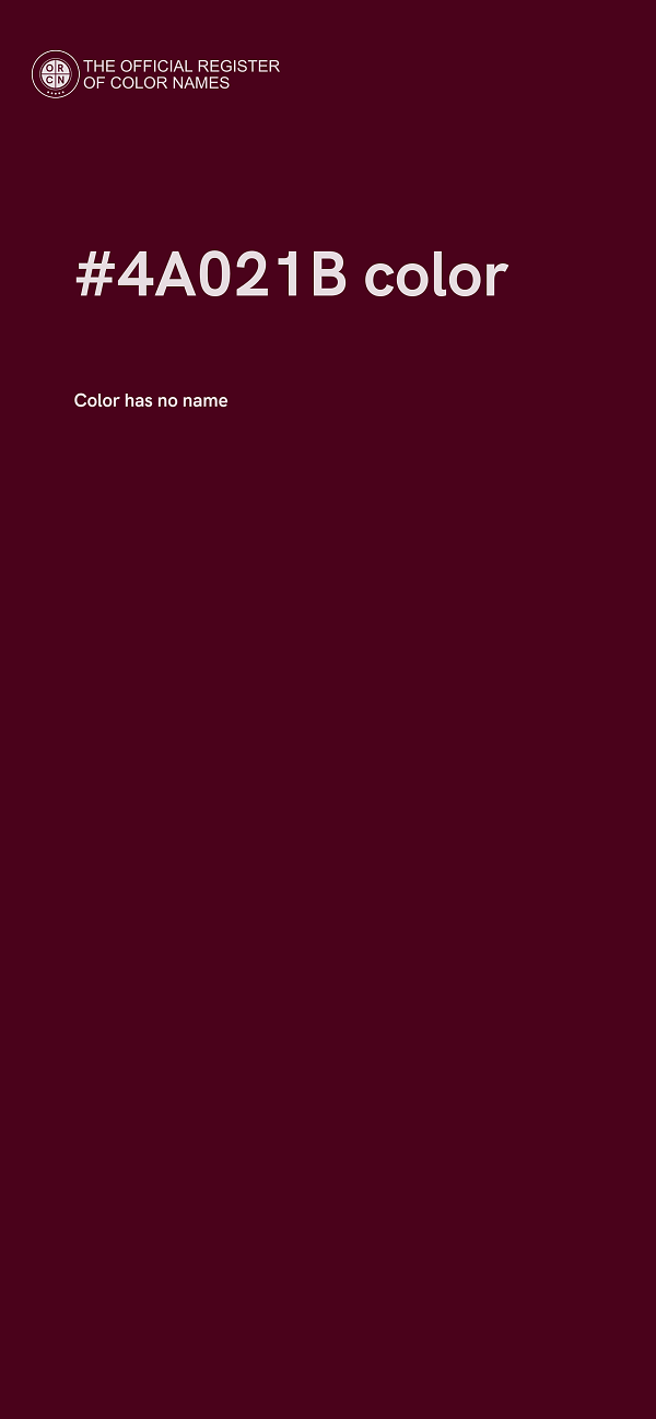 #4A021B color image