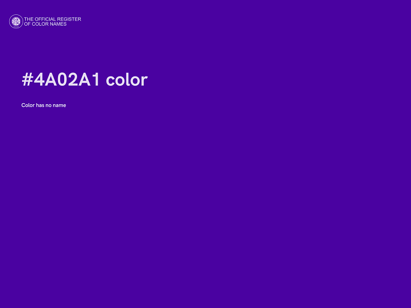 #4A02A1 color image