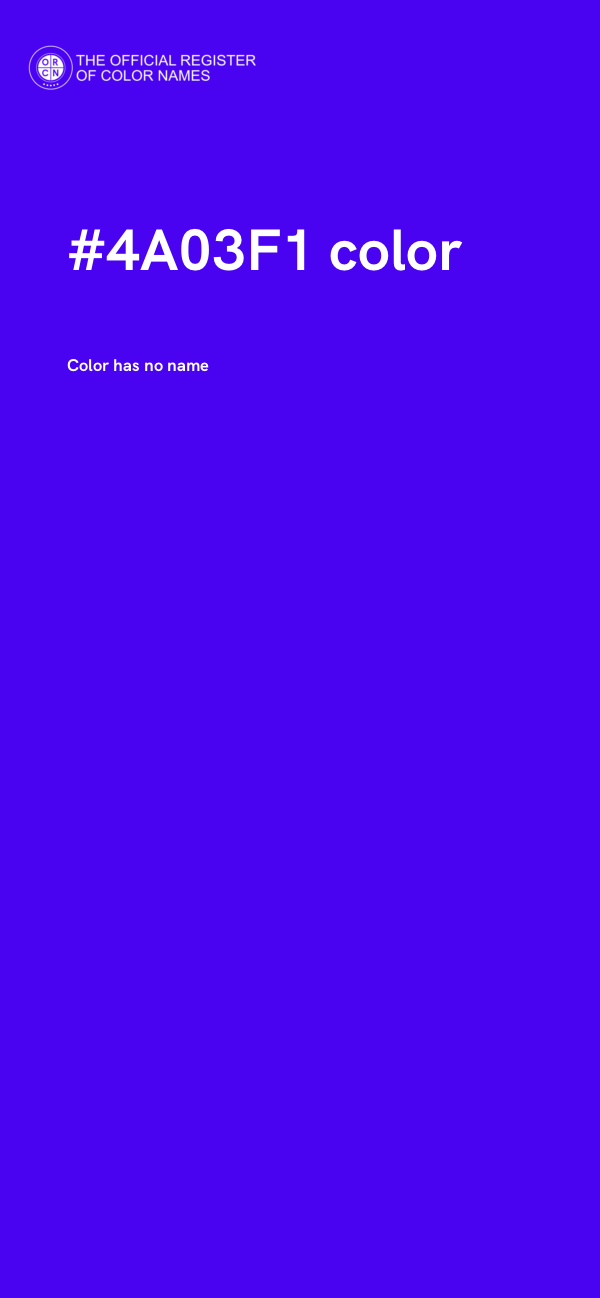 #4A03F1 color image