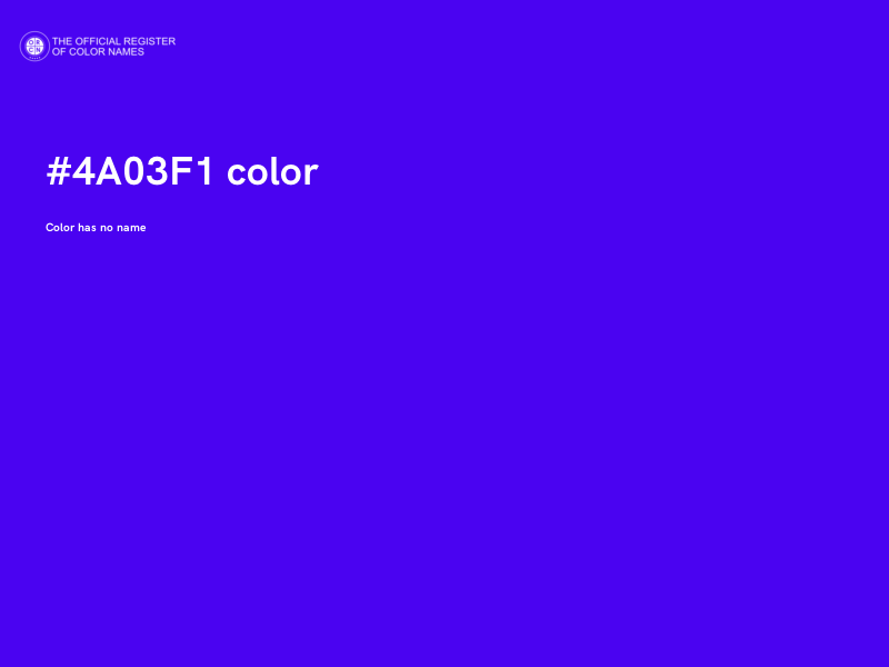 #4A03F1 color image
