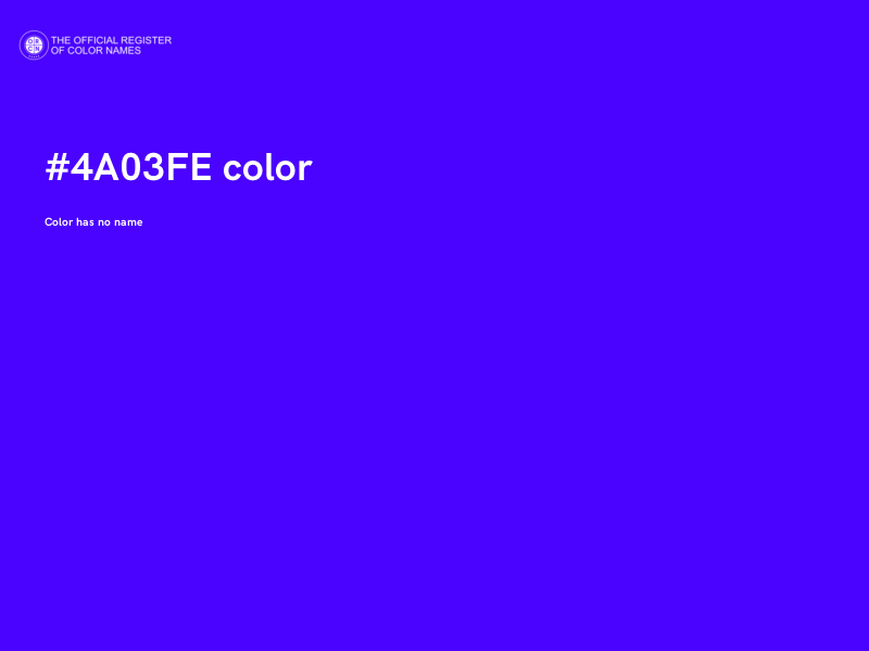 #4A03FE color image