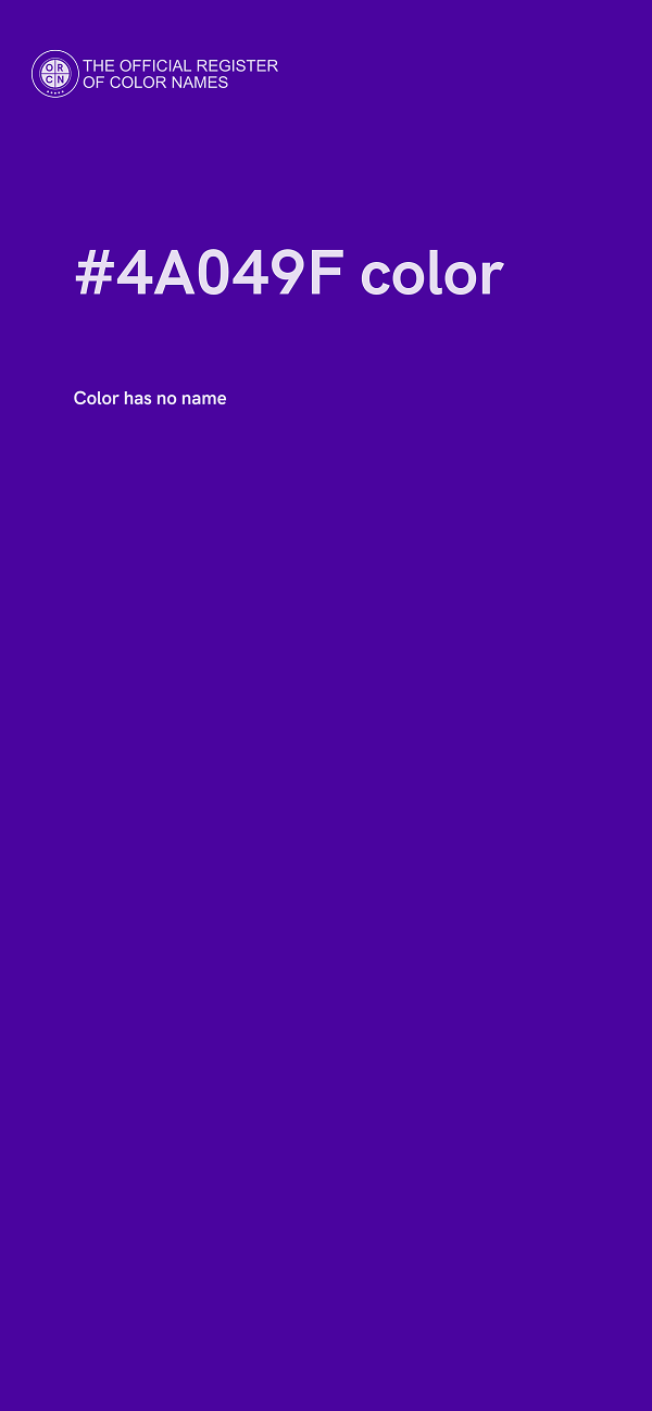 #4A049F color image