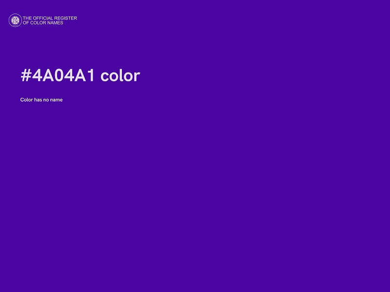 #4A04A1 color image