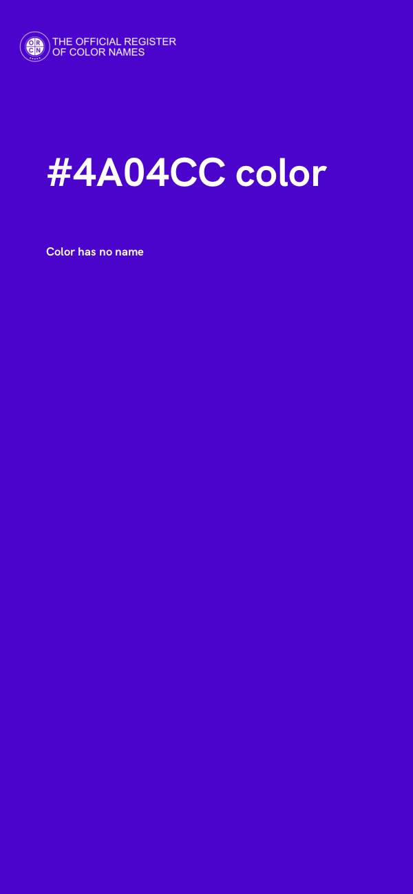 #4A04CC color image