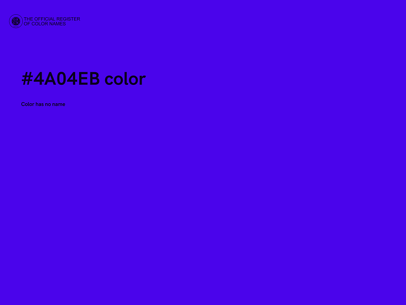 #4A04EB color image