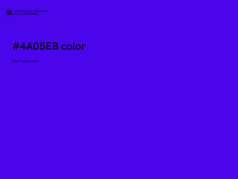 #4A05EB color image