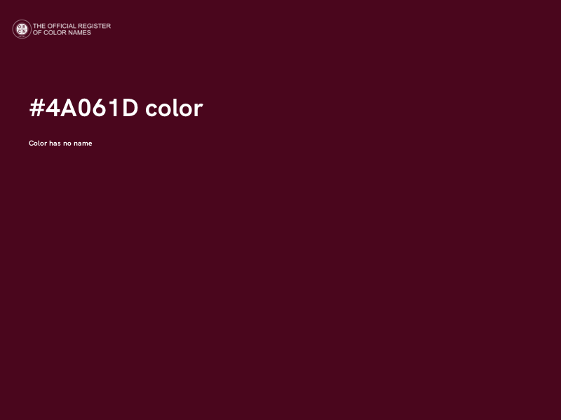 #4A061D color image